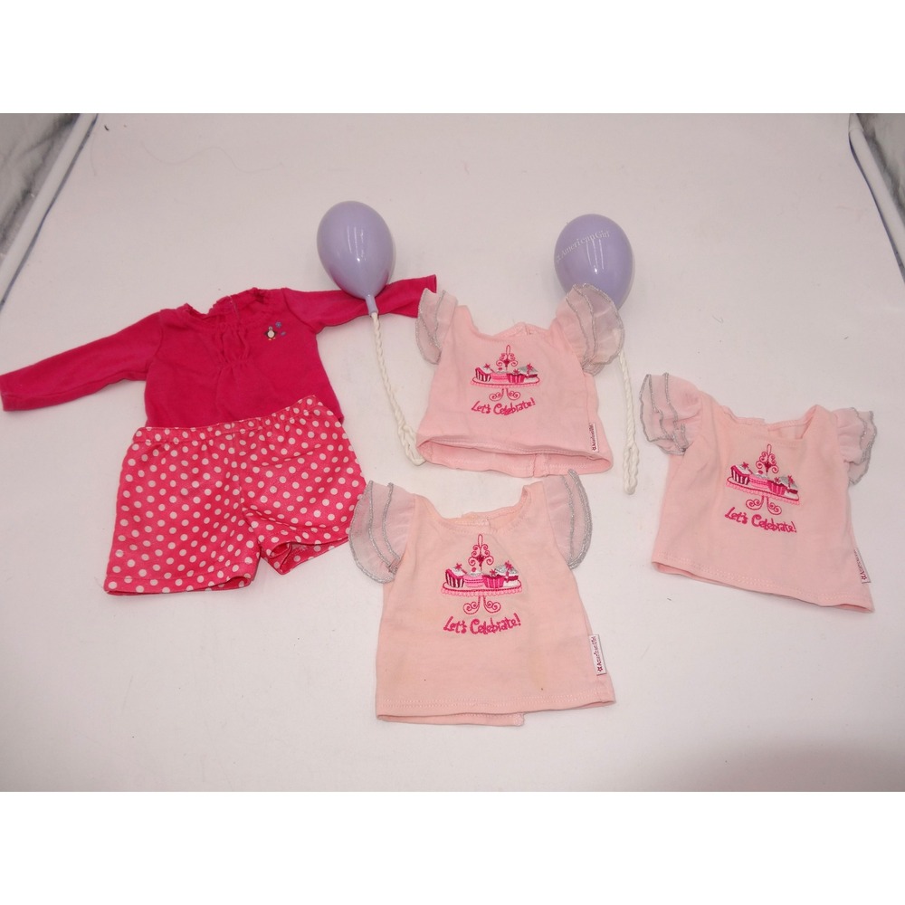 American Girl Today Polka Dot PJ Bottoms Lets Celebrate Tops and Balloons